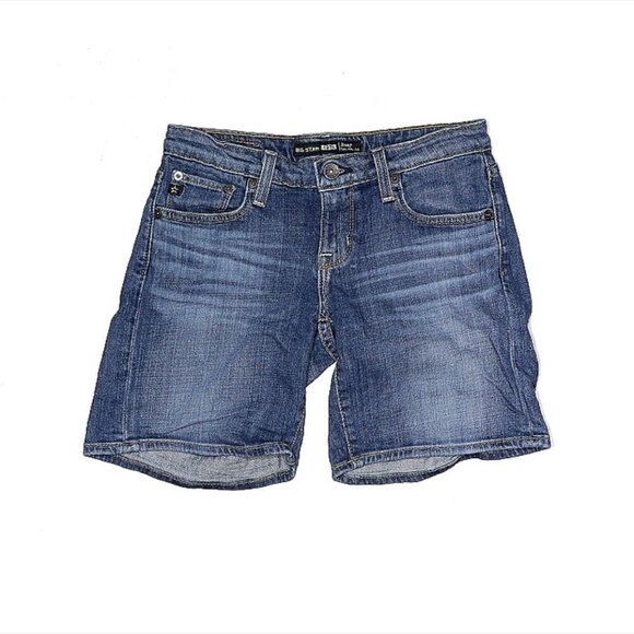 BIG Star Blue Denim Shorts 26 Waist - Picture 1 of 3